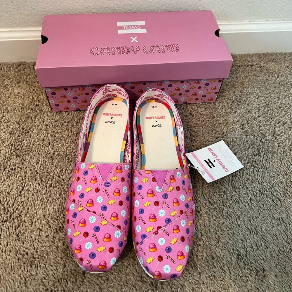 BRAND NEW TOMS ALPARGATA CANDYLAND LIMITED EDITION